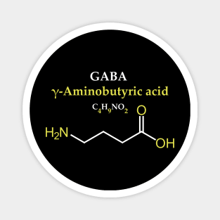 GABA gamma aminobutyric acid Molecule Original Concept Magnet